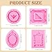 JJUNW 4 Pcs Photo Frame Silicone Molds, Baroque Style Air Dry Clay Molds, Mini Frame Molds Silicone for Cupcake Topper Cake Decoration Chocolate Candy Polymer Clay Gum