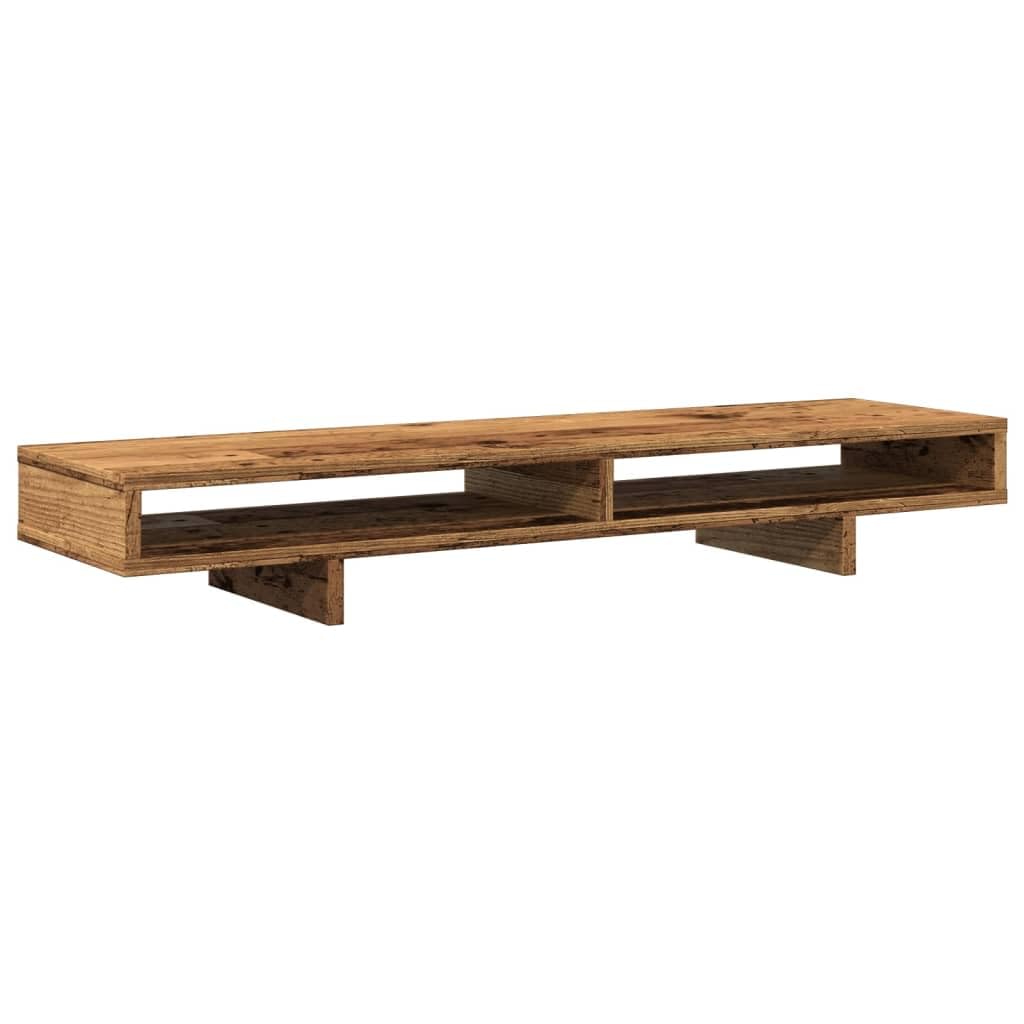 Generico Supporto per Monitor Legno Vecchio 100x27x15cm in Truciolato,Dispositivi elettronici,Accessori per dispositivi elettronici,Accessori per Computer,Rialzi e Supporti per computer-854758