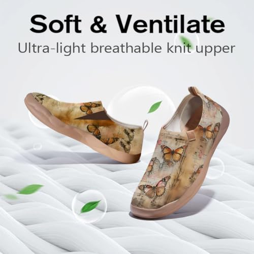 Women's Fashion Art Sneaker Painted Knit Slip-On Loafers Ladies Travel Shoes2