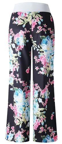 Image of Women Pajama Pants Comfy Lounge Wide Leg Casual Stretch Palazzo Drawstring Pj Bottoms Pants S-3XL
