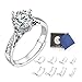 Produktbild BaiJ Ringgrößeneinsteller,8er Set Unsichtbar Ring Sizer mit Schmuckpoliertuch Passend Ring Verkleinern für Ringe Fit 1 mm/2 mm/3 mm/4 mm/5 mm/6 mm/7 mm/8 mm