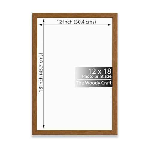Image of 12x18 Photo Frame | Brown Photo Frame For Wall That Adds Natural Depth | Wall Frame For Home Decoration | Wooden Photo Frames With High Craft | Aesthetic Photo Frames For Balanced Design