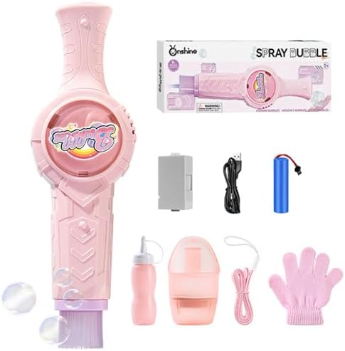 Fog Bubble Machine, Rechargeable Automatic Electric Smoke Bubble ...