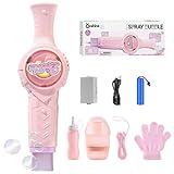 Fog Bubble Machine, Rechargeable Automatic Electric Smoke Bubble Machine, Magic Smoke Bubble Maker, Colorful Lights & Music, Bubble Fog Game for Parties, Beaches, Summer