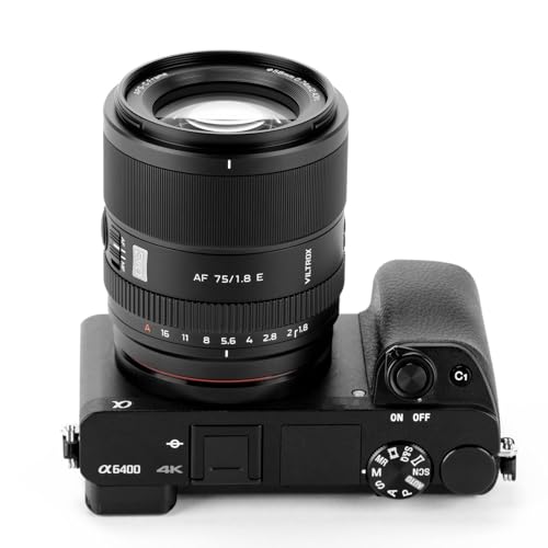 Image of VILTROX 75mm F1.8 EVO E-Mount Lens for Sony E, APS-C Large Aperture Prime Autofocus Lens for Sony E-Mount Cameras A7IV ZV-E1 A7CII A7RV FX3 A7SIII A7CR A7III A7C A1 A7RIV A9 A9II A7RIII ZV-E10