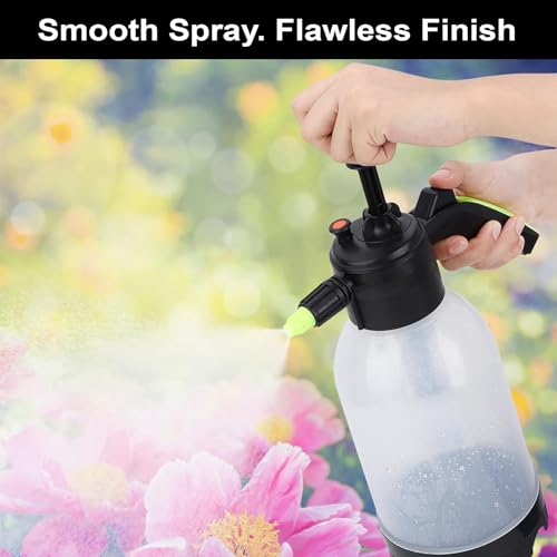 Image of Neptune Simplify Farming 2 Liter Hand Pressure Spray Bottle | Snow Foam Pump Sprayer with 2 Nozzles | Multipurpose for Garden Watering, Car Wash, Plant Care, Home & Outdoor Cleaning