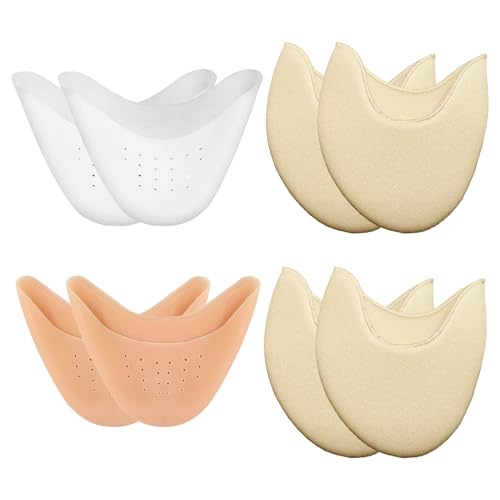 Bmpzery 4-Pair Silicone & Fabric Toe Pads