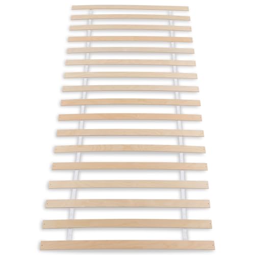 IDIMEX PASIA Lattenrost 100 x 200 cm Natur - Rollrost aus hochwertigem Birke-Schichtholz 17 stabile Federleisten inklusive Montageschrauben flexibel einsetzbar als Ersatz oder für Neubett