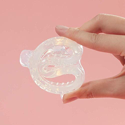 Haakaa Crown Teether - Super Soft Silicone Teething Toys | Freezer Safe Soothing Teethers For 0M+Babies,Toddlers,Easy Grip,Soothe Sore Gums,Bpa Free Newborn Gifts -Transparent #TOP5
