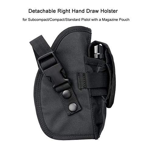 Marmot Tactical Vest Durable Mesh Vest With Detachable Belt & Holster For Subcompact/Compact/Standard Pistol #TOP3