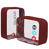 A prueba de líquidos: neceser de viaje transparente e impermeable para evitar que se mojen tus cosas en caso de vertidos accidentales dentro de la bolsa. ¡Deja las preocupaciones en casa!
