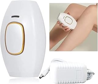 Hair Removal Device, Professional Permanent Laser Epilator, Painless Full Body Treatment, White