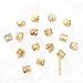 ITingstere Italian Charms Bracelet Sets with 1Pcs Gold Brascelet 22Pcs Charms 9mm Italian Modular Charm Bracelet DIY Module Jewelry Gifts