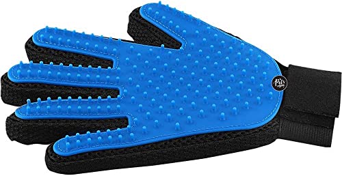 Image of The Pets Company Dog Grooming Soothing Massage Rubber Glove Brush, Hair Deshedding Tool for Dogs and Cats