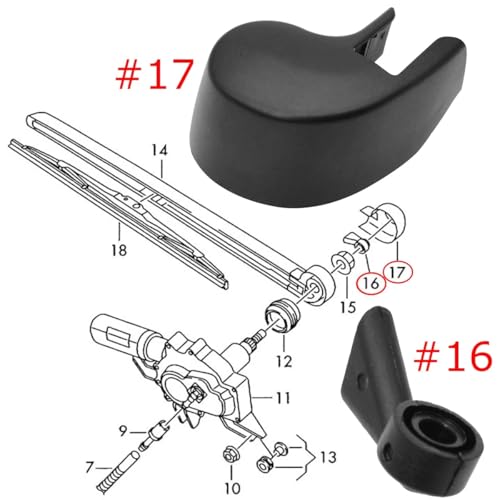 Cache-gicleur de lave-glace Audi Sportback Mk1 plastique - 2