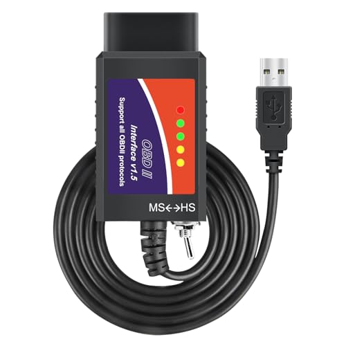 OBDMONSTER Forscan ELMconfig OBD2 Adapter USB Scanner with MS-CAN/HS-CAN Switch OBDII Car Diagnostic Coding Tool forscan OBD2 Adapter for Ford Lincoln Mazda Mercury Series Vehicles