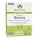 NOW Foods, Certified Organic Senna Tea, Caffeine Free, Relieving, Non-GMO, Premium Unbleached Tea Bags with No-Staples Design, 24-Count