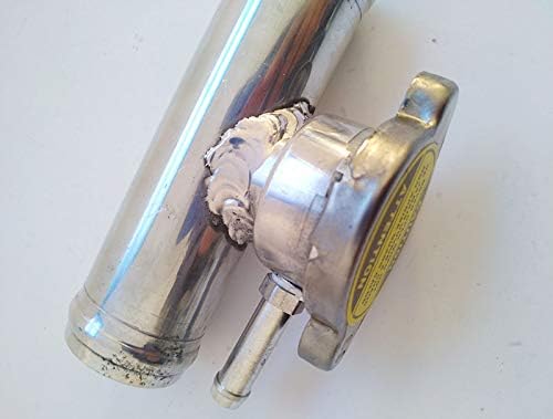 Aluminum Radiator In Line Remote CNC Billet Fill Filler Neck/Cap 32 mm 1.25" OD