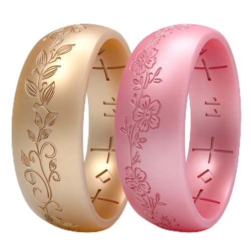 Bague en silicone anti-irritation femme alliance souple pour doigts gonflés