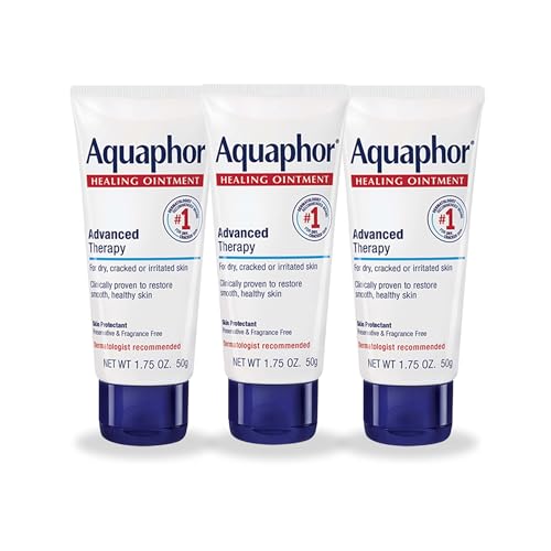 Aquaphor Advanced Therapy Healing Ointment, Hypoallergenic, Fragrance Free Body Moisturizer for Dry...