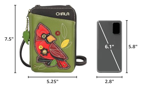 Image of CHALA Wallet Crossbody Cell Phone Purse - Women Faux Leather Multicolor Handbag with Adjustable Strap