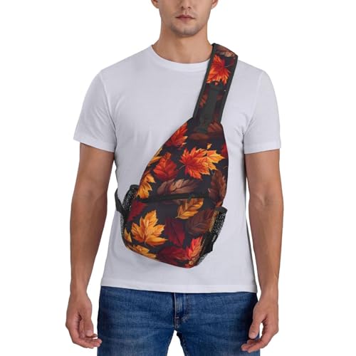 Bolso tipo bandolera con estampado otoñal para mujer y hombre miniatura 7