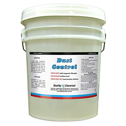 Quality Chemical Dust Control Spray – Professional Floor Dust Suppressant for Concrete & Wood Floors – Traps Dust with Magnetic-Like Grip, – Warehouses,...