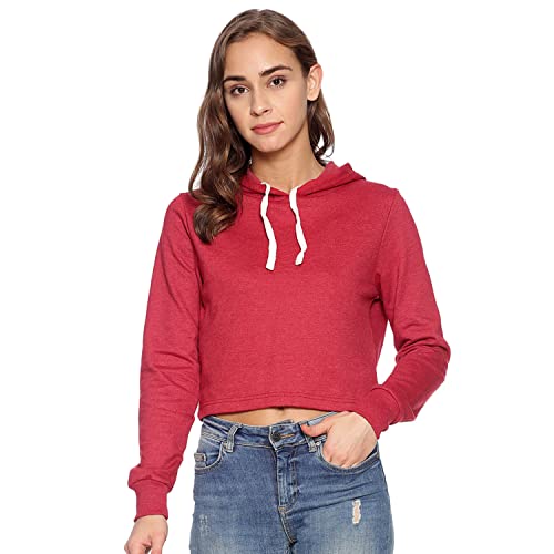Image of PINACOLADA Women's Sweatshirt with Hoodie Regular Fit for Casual Wear | Cotton Blend Fabric | Hoodie Sweatshirt Crafted with Comfort Fit and High Performance for Everyday Wear
