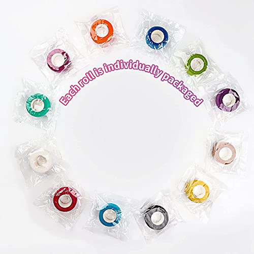 Lenicany 12Pack 1 Inch X 5 Yards Self Adhesive Bandage Wrap thumb #3