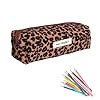 JOOTUEPO Pencil Case, Corduroy Pencil Pouch, Cute Stylish Simple Pen Bag with Practical Zip, for Teenage Boys Girls School College