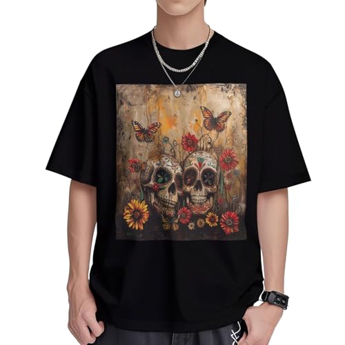 T-shirt athlétique homme coton respirant manches courtes imprimé tendance