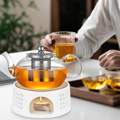 Tetera de 1000 ml con colador de té LOMUG para evitar que tu infusión se enfríe rápido 7