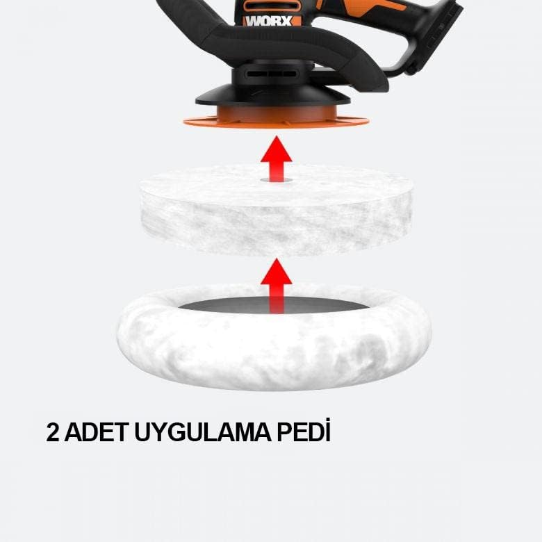 Miniatura 10 de WORX - Pulidora orbital inalámbrica 20V - Placa  10.000 in - Potente motor - Diseño compacto y ergonómico - Con 2 tazas de alta calidad -