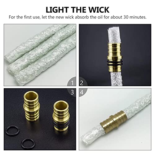 Garrafa de Vinho Garrafa de Vinho Kit Lanterna Pavio Pavio Tocha Hardware Latão Fogo Parágrafo Anel