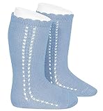 Condor - CALCETIN ALTO PERLE beb&eacute;-ni&ntilde;os color: AZULADO talla: 0