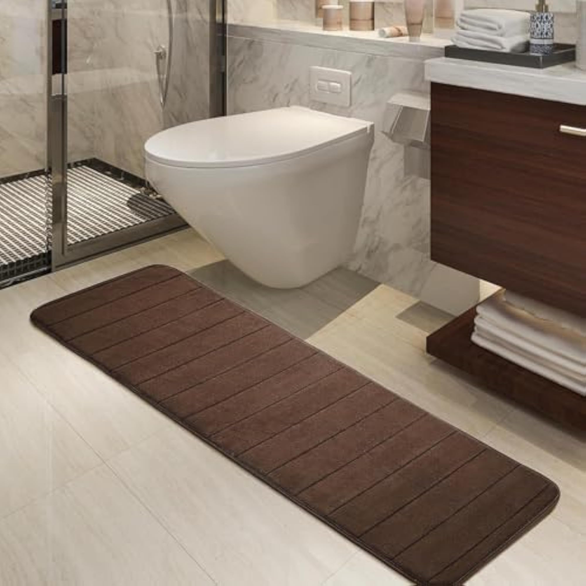 Luxury Foam Bath Mat Set