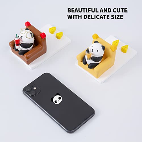Stellar Panda Kawaii Phone Stand For Desk,Essential Oil Diffuser,Aroma Ceramic Stone Diffuser,Room Decor Aesthetic,Aromatherapy Decorations For Car Home Office (Light Yellow) #TOP3
