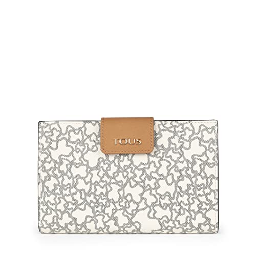 TOUS Kaos Mini, Marroquineria Mujer, Beige-negro, Talla Única