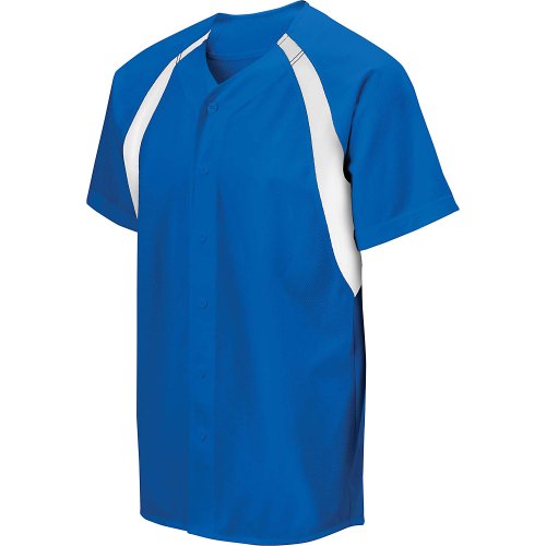 Mizuno Youth maillot anti transpiration boutonné en maille pour le baseball