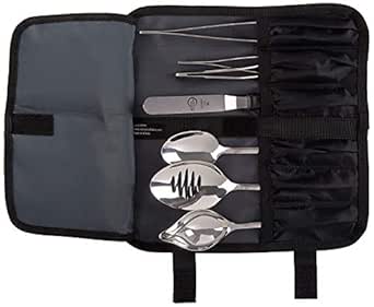 Kit Plating Professionale Chef 12 Pezzi In Acciaio Inox - Pinzette, Cucchiai E Accessori Per Decorazione Piatti