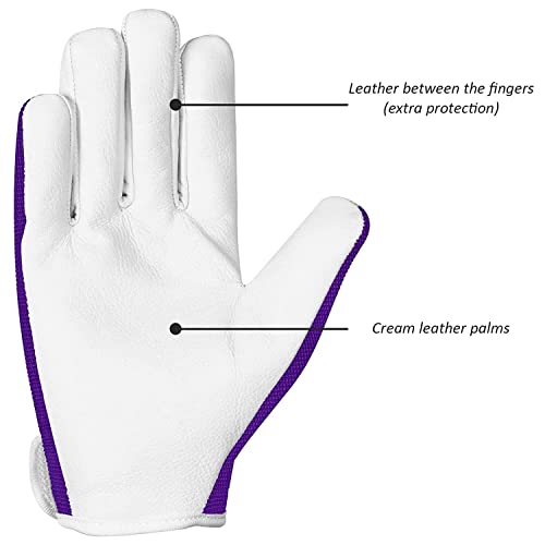 Katx Leather Gardening Gloves, Heavy Duty Thorn Proof Breathable Working Gloves for Men & Women with Strong Grip - Image 2