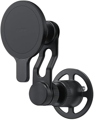 Miniatura 1 de mophie Soporte de ventilación magnético para Apple iPhone 15141312 Series, compatible con MagSafe, brazo ajustable, múltiples ángulos, negro