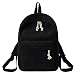 Produktbild Jagenie Schulranzen für Mädchen, Kordsamt, Rucksack, Schwarz , 40 x 28 x 12cm