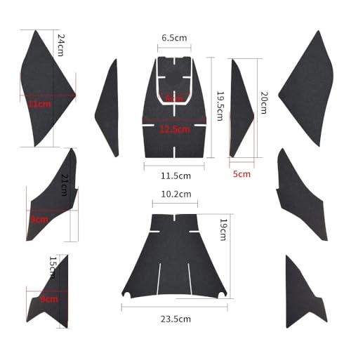 Protège-réservoir SYM TL500 caoutchouc mat contre rayures de blouson - 5