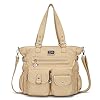 KL928 Handtasche Damen Tasche Umhängetasche Schultertasche Damentaschen gross für Damen Frauentasche PU Leder…