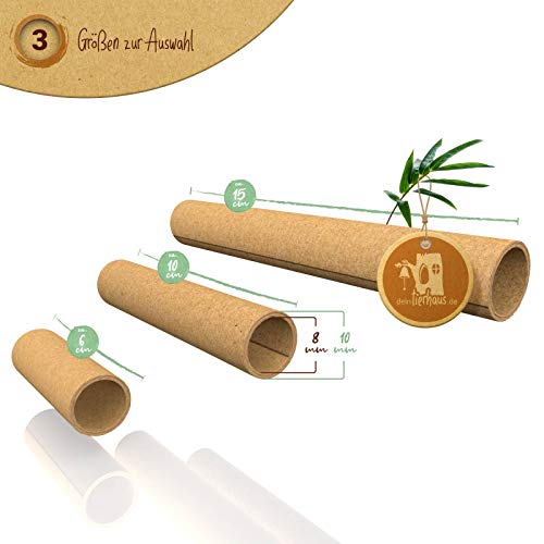 bambuswald© 100 Nisthülsen mit Ø 10mm | 15cm Länge für Wildbienen - 100% ökologische Pappröhrchen für Insektenhotel… – Bild 8