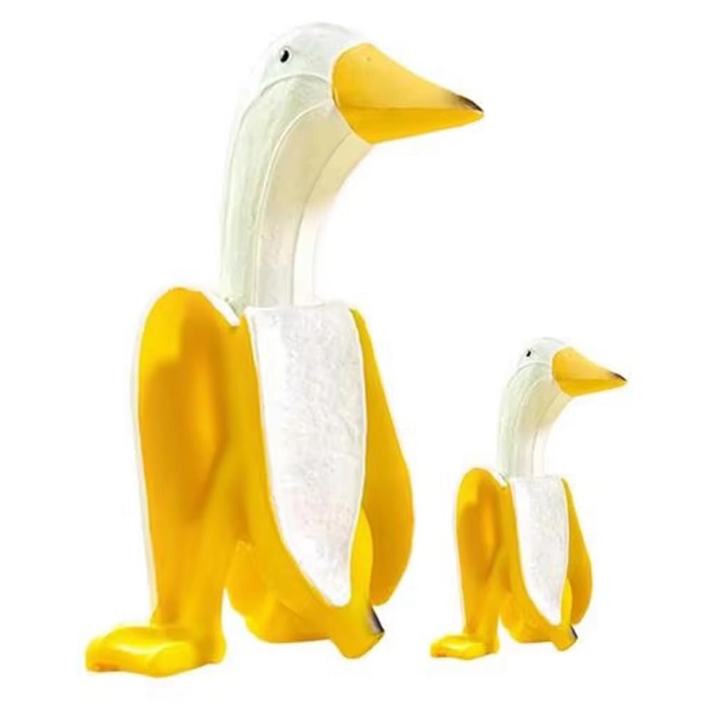 CTRLZS Banana Duck Statue Banana Figurine Outdoor Decoration Garden Decoration Yard Decoration B