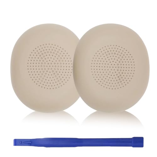 Image of Aiivioll Evolve2 65 Replacement Ear Pads for Jabra Evolve2 65 (65MS 65UC USB)/Evolve2 40 (40UC 40MS USB)/Elite 45h Bluetooth Wireless Headphones, Ear Cushions with Softer Protein Leather (Gold)