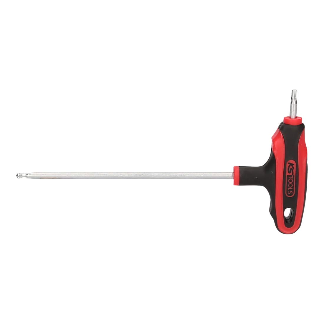 KS Tools 1512756 ERGOTORQUEplus T-Grip 3607-50 Angled TX Key Ball Head, T15