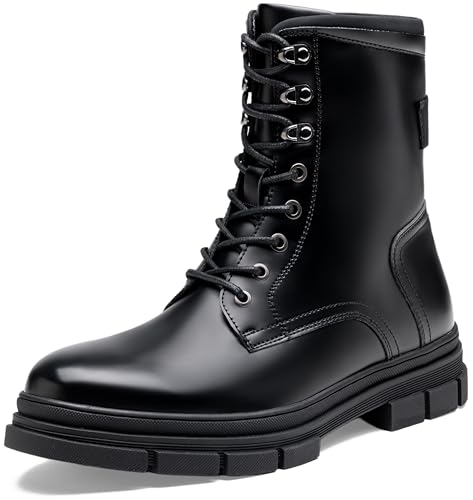 Jousen Mens Combat Boots Lace up Boots for Men Waterproof Motorcycle Boots...